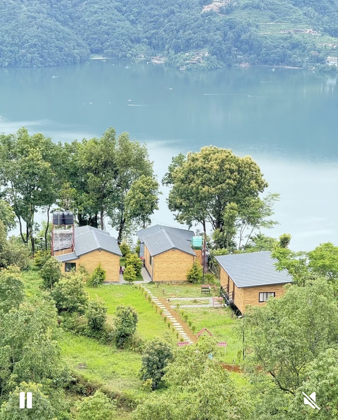 Sabs Villa in Pokhara overlooking Phewa Lake and the Himalayan mountains